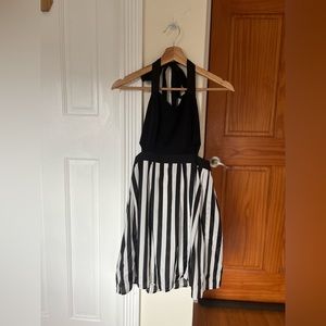 Halter Cut-Out Midi Dress